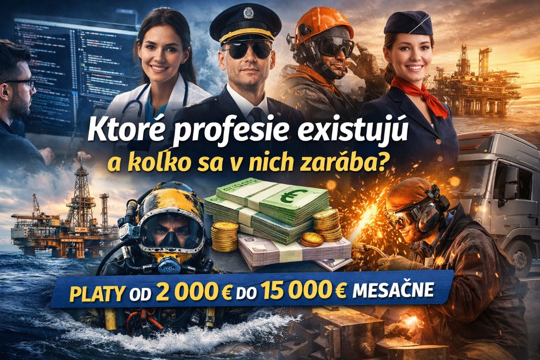 Ktoré profesie dnes existujú a koľko sa v nich zarába? Prehľad 20+ povolaní, ktoré formujú trh práce